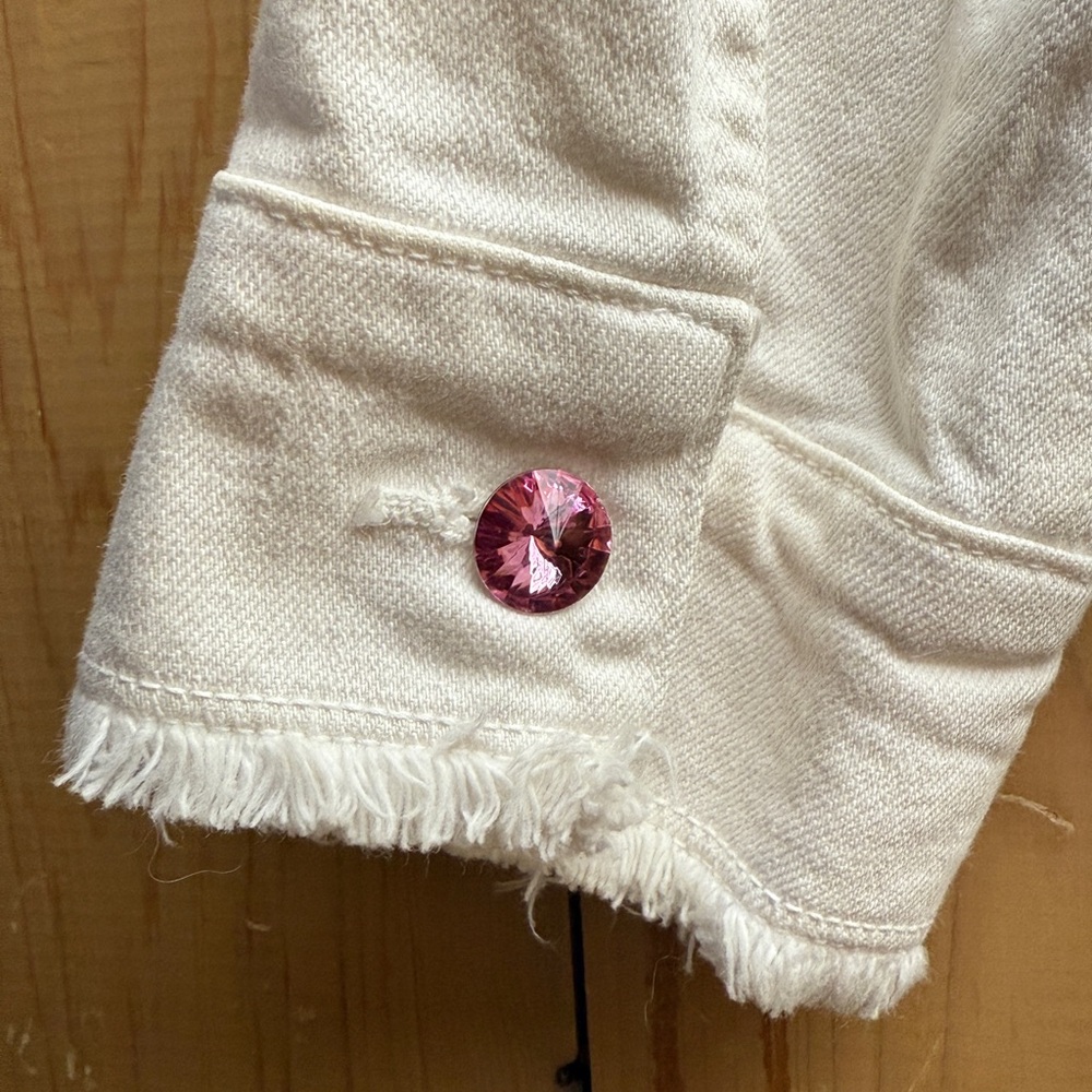 ✨Vintage✨Allen B. By Allen B. Schwartz rhinestone denim jacket., - Picture 7 of 10